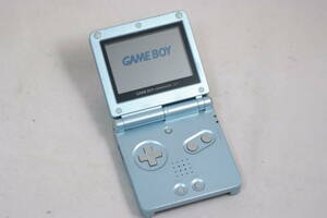  nintendo (Nintendo) Game Boy Advance SP AGS-001 GAMEBOY Advance SP pearl blue game start-up did.