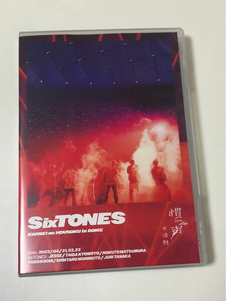 SixTONES LIVE DVD 慣性の法則in DOME 通常盤