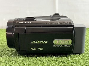 Victor/ビクター Everio GZ-HD5-B デジタルビデオカメラ　本体・バッテリ　2008年製　現状中古品　ジャンク扱い（A159）