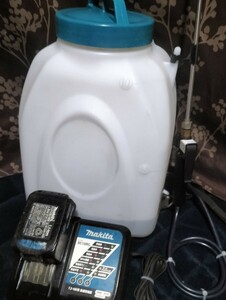  Makita МUS104D rechargeable sprayer 10L 18V[ Makita charger *5.0Ah battery attaching ] back pack type makita