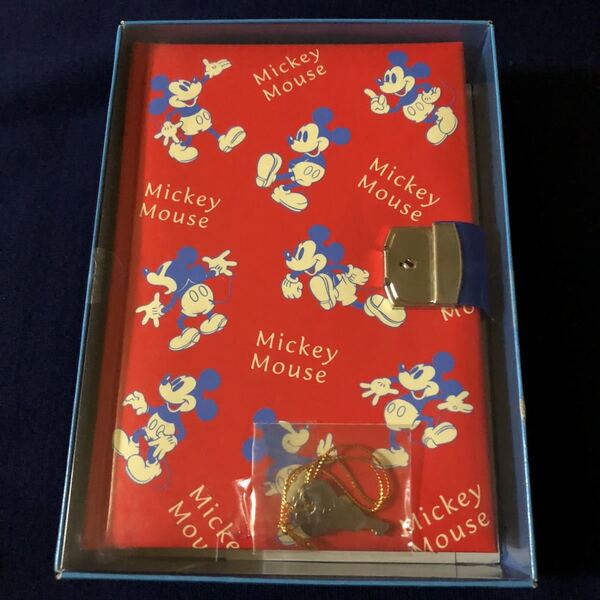 *激レア* Disney ミッキーマウス 鍵付きダイアリーブック 日記帳 新品未使用品