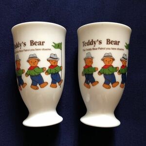 ＊レア＊ Teddy's Bear テディベア 陶器タンブラー 湯のみ フリーカップ 2個セット