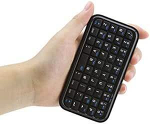 DIWOSHE 超小型Bluetoothワイヤレスキーボード ミニ 手のひらサイズ USB充電式 英語配列 49キー 静音 無