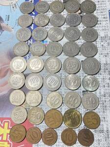 韓国の旧貨幣　まとめて45枚セット　旧100ウォン　1974年　1975年　50ウォン　1972年　10ウォン1966年など特年あり　古銭　アジア　外国