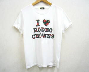 RODEO CROWNS◆ロデオクラウンズ RCWB 半袖 Tシャツ パッチワーク刺繍 レディース サイズF