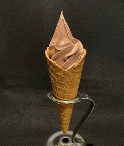 食品サンプル　チョコソフトクリーム　ワッフルコーン