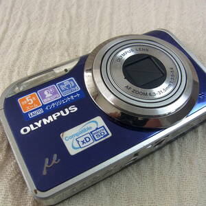 OLYMPUSデジカメ【μ-5000】ブルー／バッテリー付／12MEGAPIXEL／コンパクトデジタルカメラ／コンデジ／写真／撮影／オリンパス