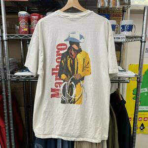 90's Marlboro Tee 【made in USA】 XL ホワイトTee マルボロTシャツ　ビンテージTシャツ