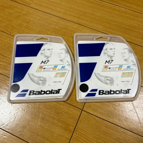 バボラ (Babolat) 硬式テニス ストリング M7 125/130/135 BA241131 ナチュラル 135 2張