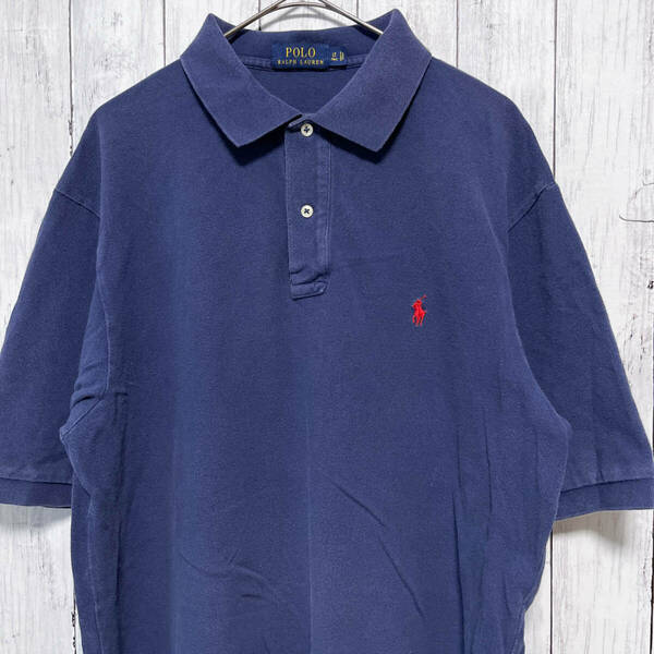 ラルフローレン Ralph Lauren ポロシャツ 半袖シャツ メンズ ワンポイント コットン100% LTサイズ 5‐807