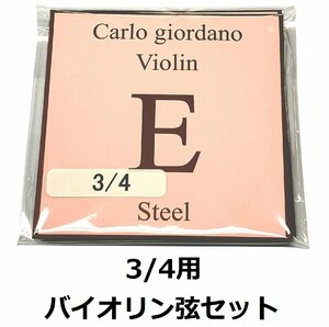 【3/4用】Carlo Giordano カルロ・ジョルダーノ VNS-260 3/4用 バイオリン用 ナイロン弦セット
