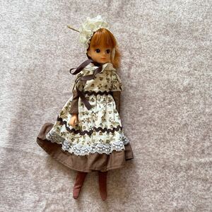 リカちゃん 人形 女の子 ドール 着せ替え人形 全長約22cm ソフビ レトロ 昭和レトロ ビンテージ 当時物 