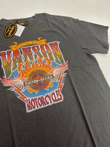 【超特価！！】 VANSON LEATHERS 【定価\7500+税】ピグメント半袖BIGTEE NVST-2317 SUMIKURO サイズ L