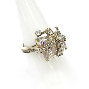 ◆abiste アビステ SVリング ◆ ゴールドカラー 925 クリアストーン レディース 指輪 ring accessory アクセサリー