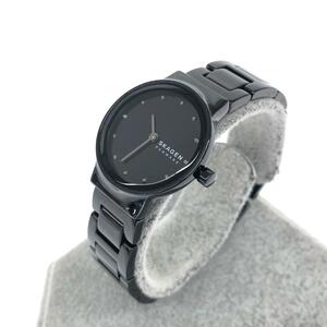 ◆Skagen スカーゲン フレヤ 腕時計 クォーツ◆SKW2830 ブラック SS レディース ウォッチ watch