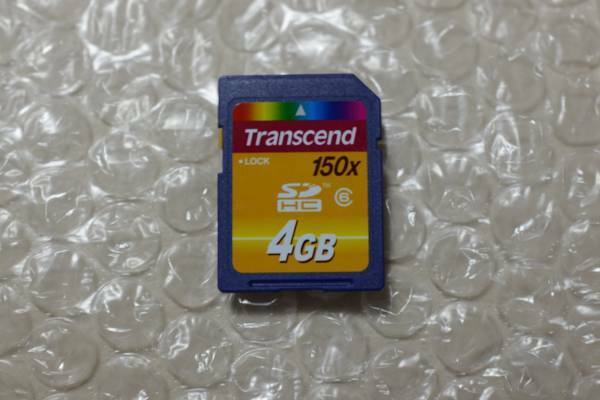 Transcend SDHCカード 150倍速 4GB CLASS6 Samsung 32nm SLC