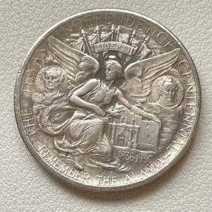 アメリカ 硬貨 古銭 テキサス独立 1936年 テキサス独立 100 周年記念 五芒星 イーグル 勝利 コイン 重13.89g 銀貨 