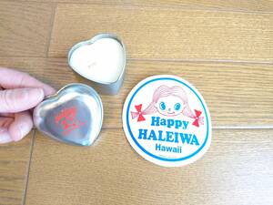 ハレイワ・ＨＡＰＰＹ　ＨＡＬＥＩＷＡ　ハートキャンドル＆女の子ステッカー　ハッピーマーケット　ハワイ土産　レア物の商品画像