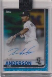 2019 Clearly Tim Anderson Chicago Autograph card #11/25