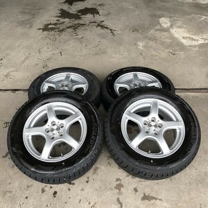 アルミホイール付(WW6B007)GRASS SR 15 x 6J 5穴 100 + YOKOHAMA ice GUARD iG60 195/65R15 91Q 2022年 スタッドレス 冬タイヤ 送料無料