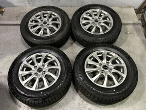 アルミホイール付(WW5J089)BALMINUM 14ｘ5.5J 4穴 100 + DUNLOP WINTERMAXX WM03 175/70R14 84Q 2021年 スタッドレス 冬タイヤ 送料無料