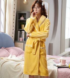 CSN452# bathrobe lady's thick part shop put on bath finished room wear ....