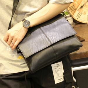 LDL1234#ブラックレザー ショルダーバック メンズ ショルダーバッグ ボディバッグ 革 高級PUレザー 大容量 斜めがけ