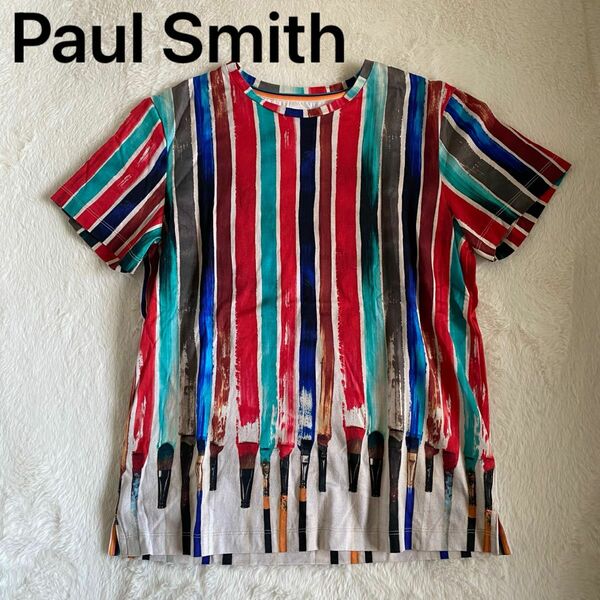 Paul Smith アートTシャツ　半袖　絵の具　現行品　 カットソー　レディース