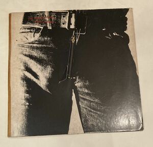 【当時物・レア】レコード　ローリングストーンズ The Rolling Stones STICKY FINGERS 国内盤　ジッパー付