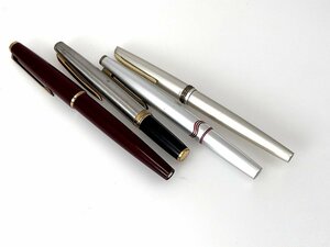 万年筆 4点まとめて ペン先 14K・18K・22K Mont Blanc・sailor・PLATINUM 筆記未確認[328125