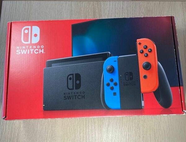 Nintendo Switch Joy-Con （L）ネオンブルー/（R）ネオンレッド 新モデル ニンテンドースイッチ 一式 美品