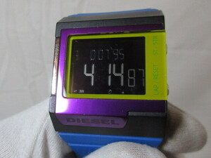 ◆動作品　DIESEL /ディーゼル メンズ　クオーツ 　デジタル 腕時計 DZ-7151　訳アリ