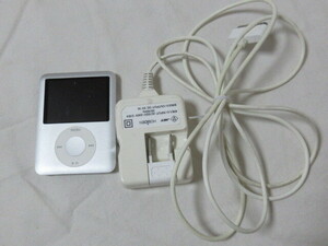 ◆動作品　Apple/アップル　iPod nano　第3世代　A1236　8ＧＢ　ケーブル付　難有