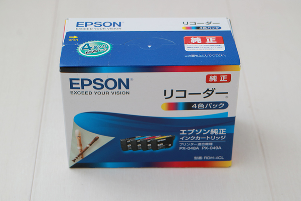 ＜ エプソン 純正 ＞ EPSON インクカートリッジ リコーダー RDH-4CL ＜ 未使用 ＞
