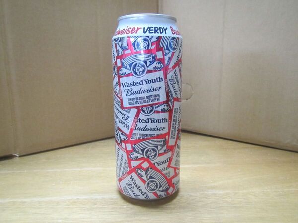 ハンドメイドリメイク缶【バドワイザー ベルディコラボ缶 500ml】