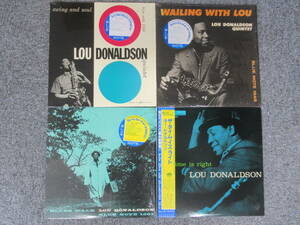 wB51●BLUE NOTE 「LOU DONALDSON」国内盤LPレコード 4組まとめ ルー・ドナルドソン Jazz ジャズ