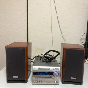 ONKYO ミニコンポ CD MDコンポ 音響機器 【ジャンク】 FR-N9X / D-N9X チューナー / スピーカー 再生のみ 通電確認済み 