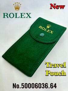 New★ Rolex ★Travel Pouch No.50006036.64★グリーンスウェード素材・新品未使用品