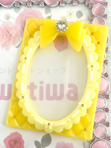 硬質 デコ ケース キルティング レジン 色変更可 推し グッズ B8 NO.70