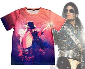 「マイケル・ジャクソン　洋楽/ポップス　Tシャツ Mサイズ　タイプB」 tface-g 【タグ：音楽、アクセサリー】