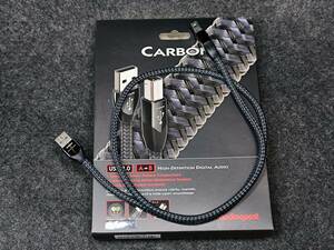 audioquest CARBON USB typeA typeB cable 0.75m operation verification settled used 