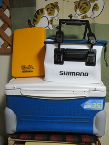 * Shimano spec - The свет 24L I-CE 35h cooler-box, baccan, подушка 3 позиций комплект USED