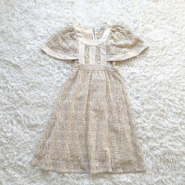 Ivana Helsinki 総レース ドレス カットワーク フレア イヴァナヘルシンキ 高級感 綺麗目 ロング ワンピース 大人 モード カジュアル