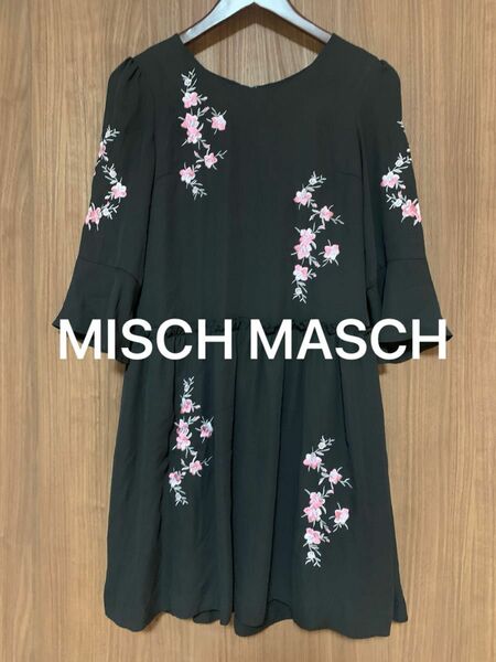 【MISCH MASCH】 刺繍フレアーワンピース