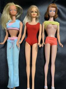 マテル　ヴィンテージステイシー　ヴィンテージミッジ　　　　マリブバービー　衣装つき　1体傷みあり 検索Barbie