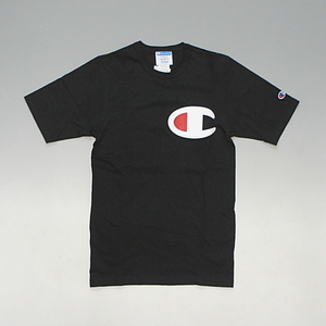 【SALE】CHAMPION チャンピオン【本物・新品】海外企画 日本未発売 デカロゴ Tシャツ■ブラック XS ※メール便可