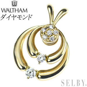  Waltham K18YG diamond pendant top exhibition 2 week SELBY