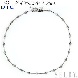 DTC K18WG diamond bracele 1.25ct LINE exhibition 4 week SELBY