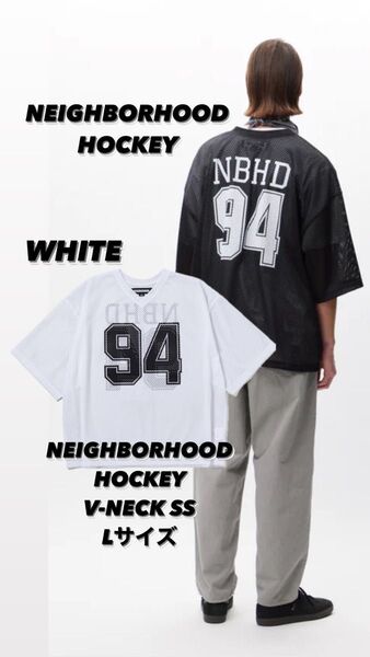 NEIGHBORHOOD HOCKEY V-NECK 完売品 LサイズWHITE