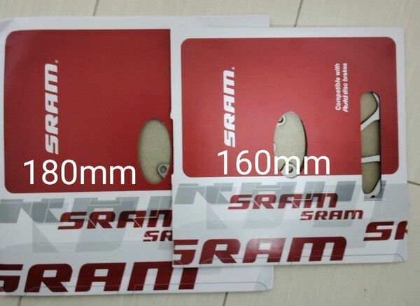 ブレーキディスク SRAM 180mm 160mmスラム